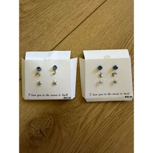 NEW Kohl's Charming Inspirations Swarovski Crystal Stud Earrings